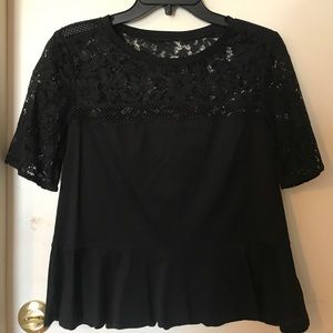 Rebecca Taylor peplum lace top
